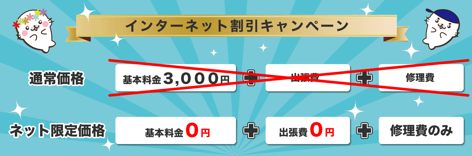 トイレつまり修理が安い